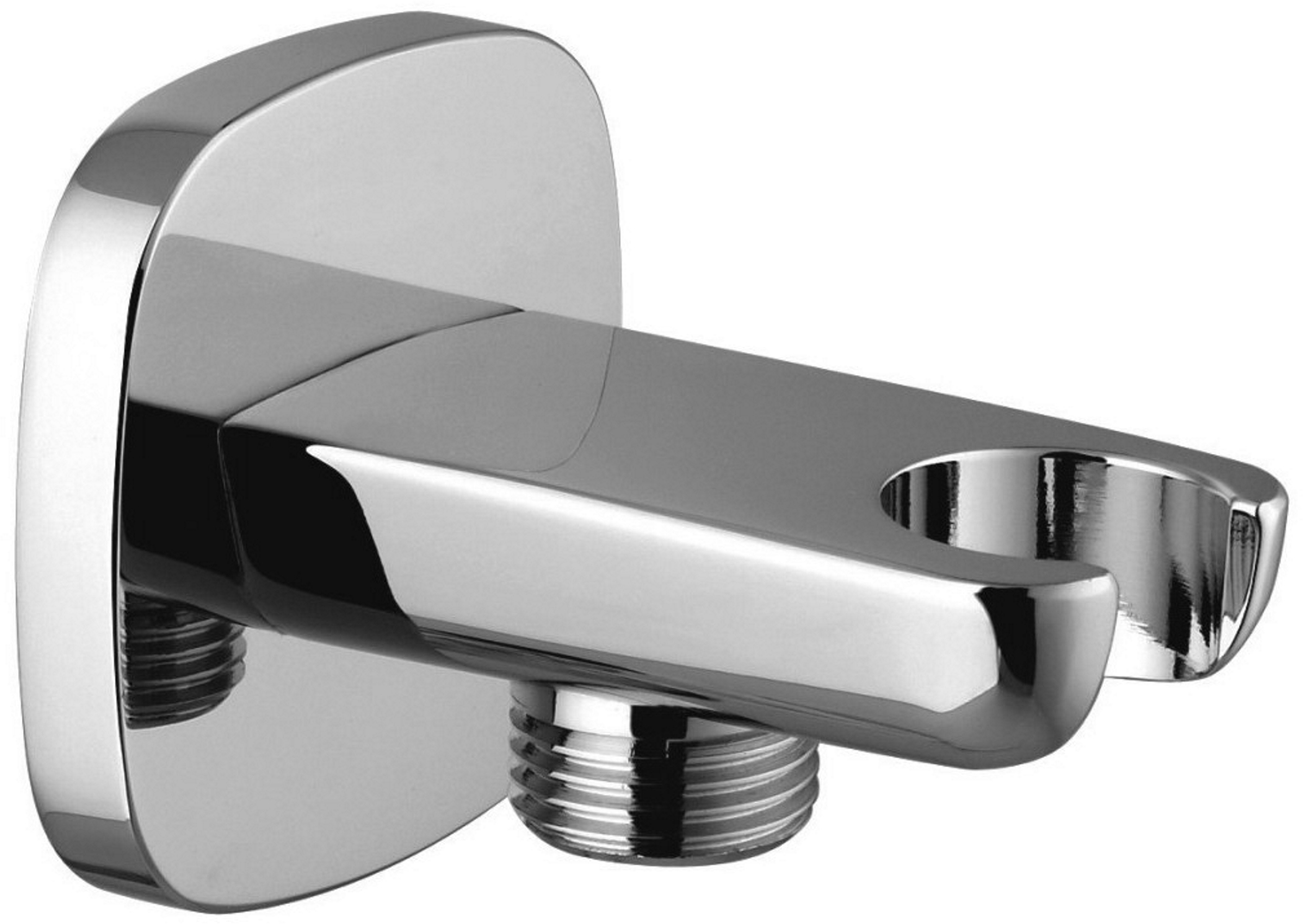 Omnires raccord coudé avec support chrome 8879CR