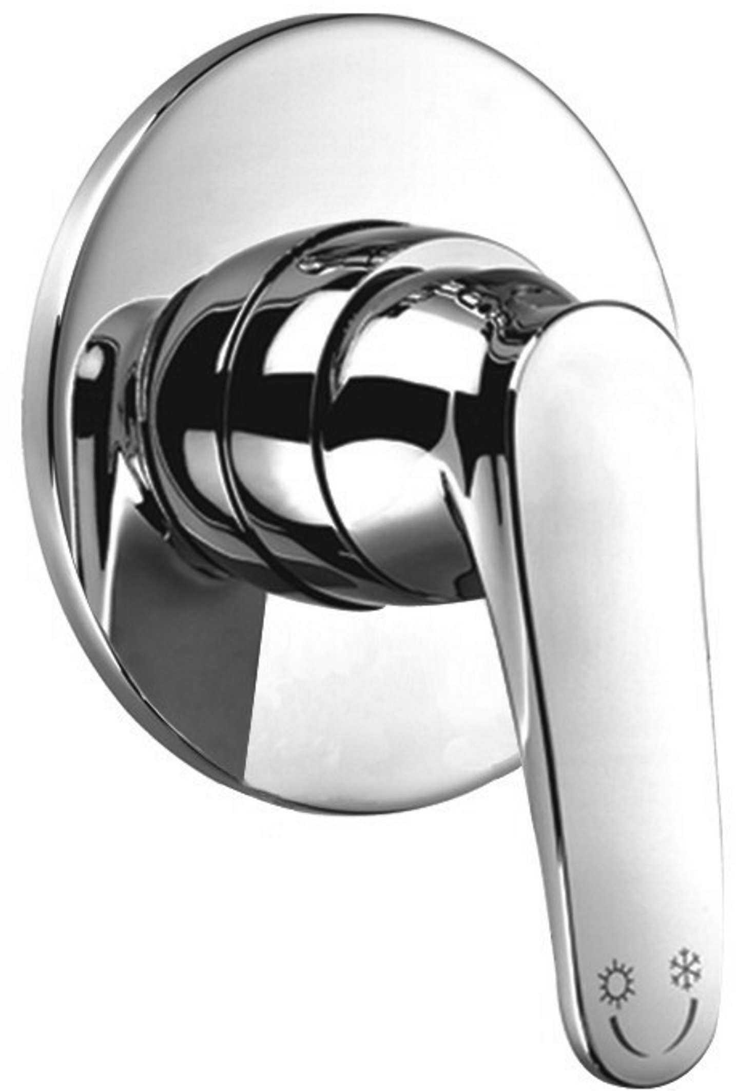 Omnires Art Deco mitigeur de douche encastrée chrome AD5145CR