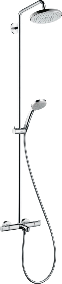 Hansgrohe Croma ensemble de douche mural avec thermostat chrome 27223000