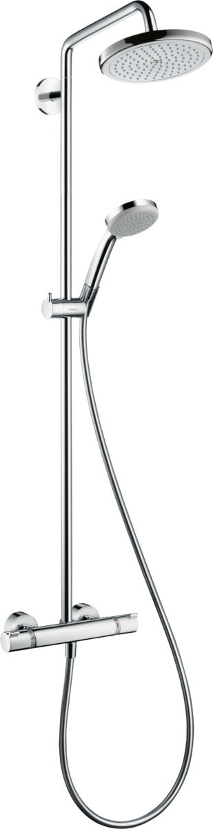 Hansgrohe Croma ensemble de douche mural avec thermostat chrome 27188000