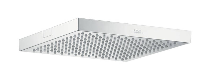 Axor Starck Shower Collection douche à effet de pluie 24x24 cm carrée chrome 10924000