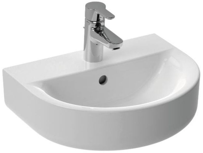 Ideal Standard Connect lavabo 45x36 cm semi-circulaire classique blanc brillant E796801