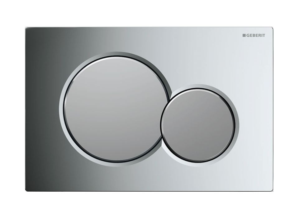 Geberit Sigma bouton de chasse d'eau pour WC chrome brillant-chrome mat 115.770.KA.5