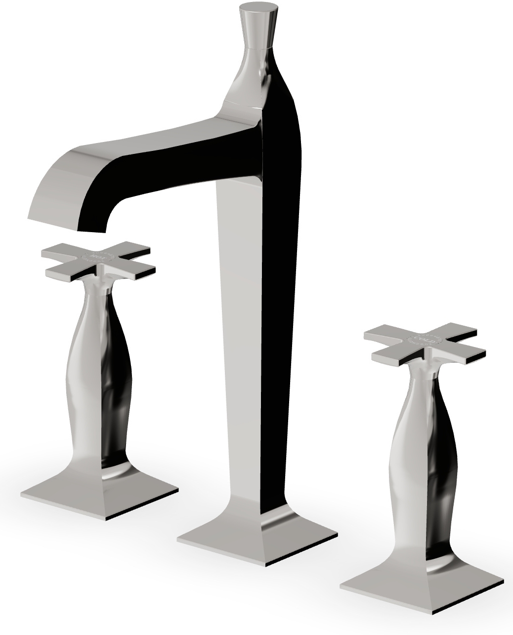 Zucchetti Bellagio mitigeur de lavabo sur pied nickel ZB1426.C8