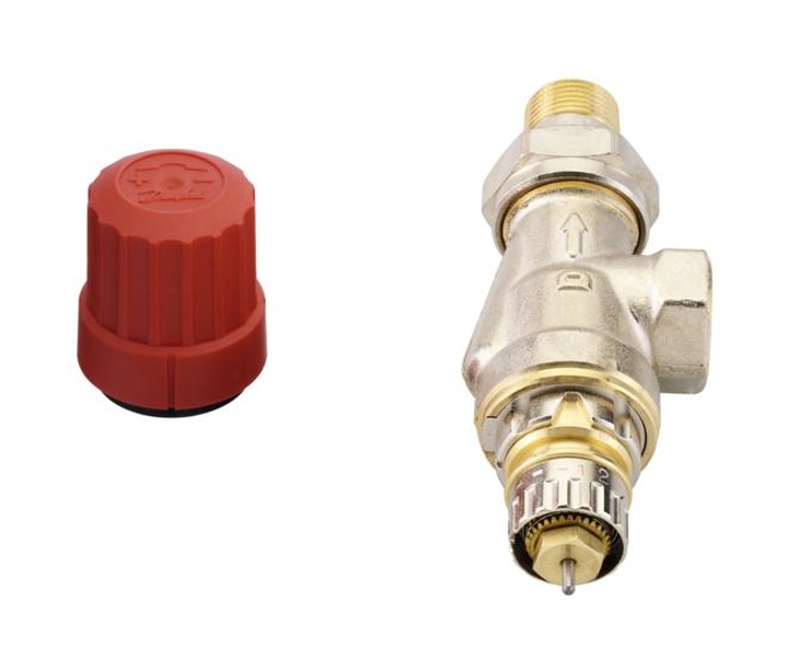 Danfoss RA-N vanne d'angle thermostatique nickel 013G0153