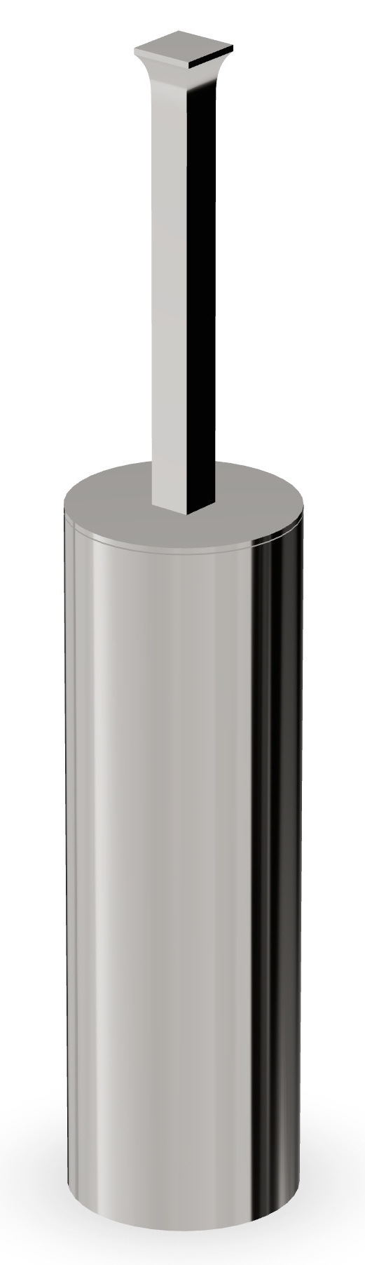 Zucchetti Isy brosse wc posé nickel ZAC555.C8