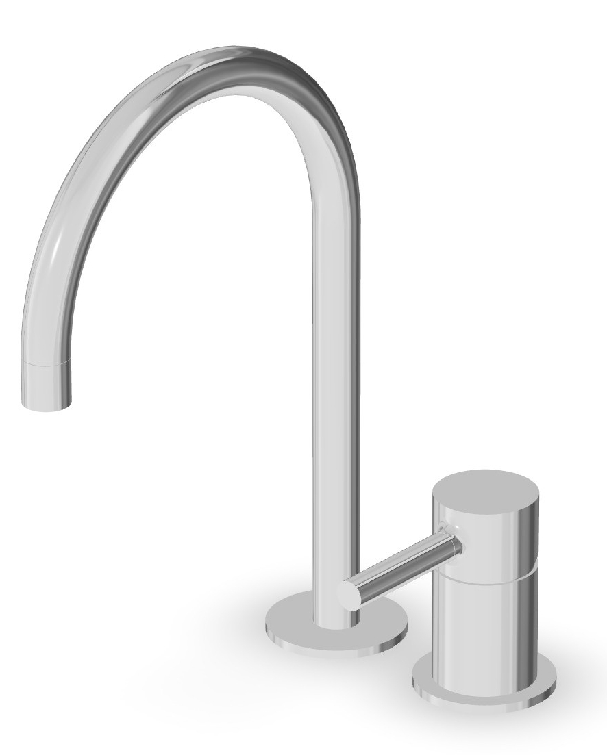 Zucchetti Pan mitigeur de lavabo sur pied blanc ZP6223.W1