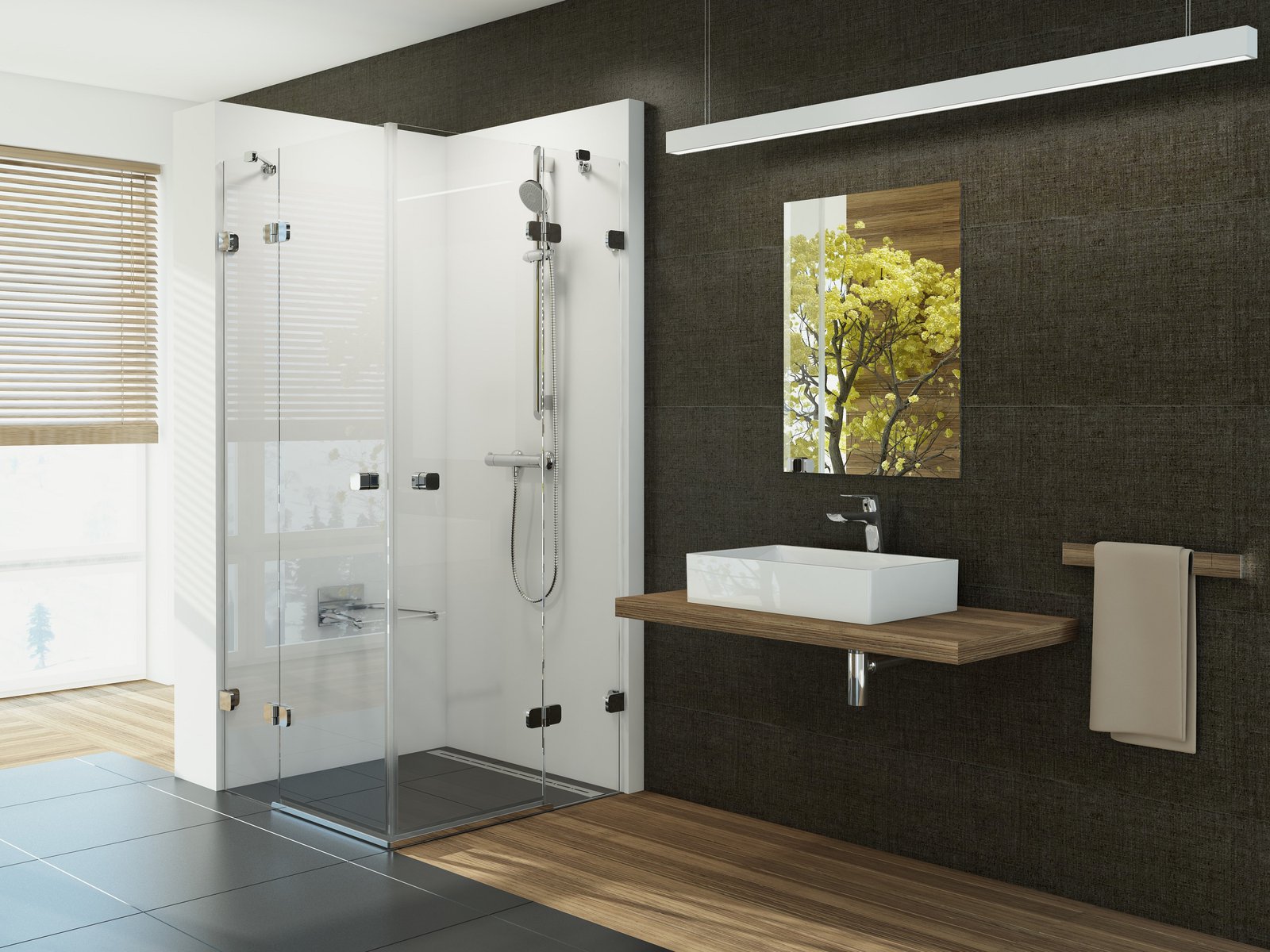 Ravak Brillant cabine de douche 90x90 cm carrée chrome brillant/verre transparent 1UV77A00Z1