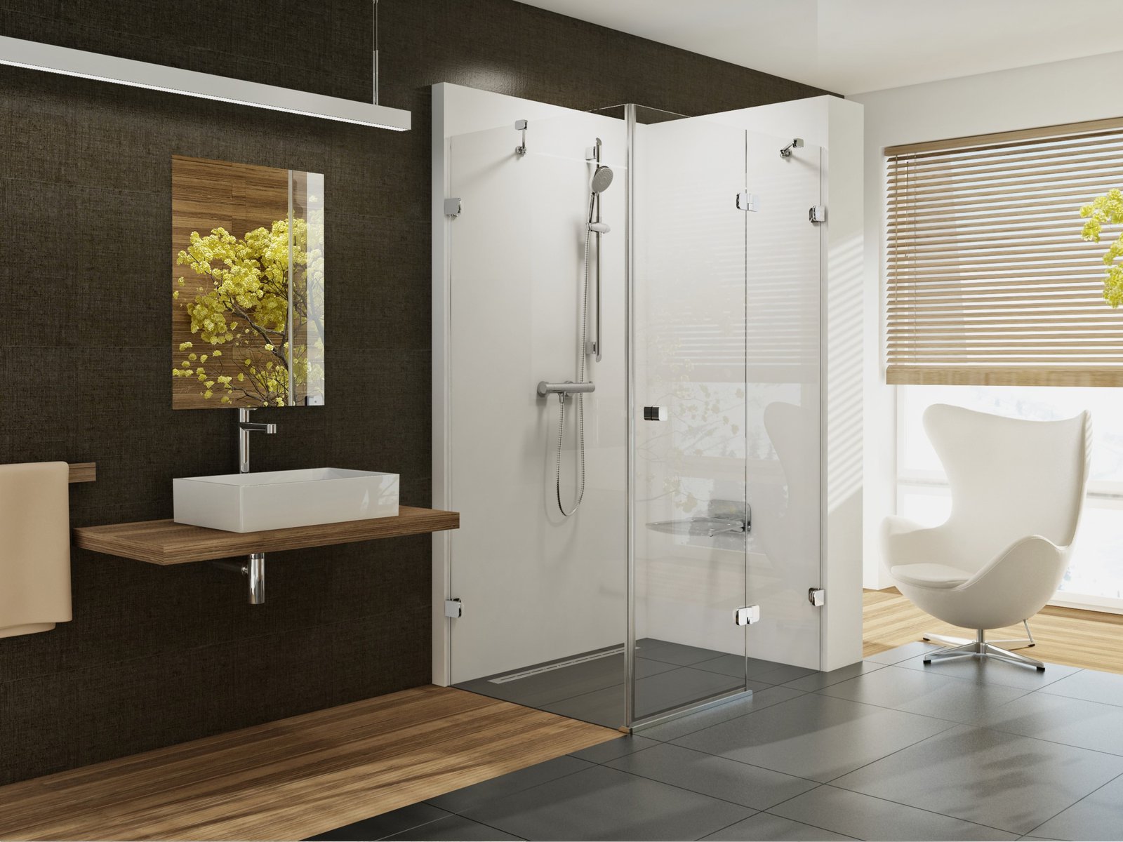 Ravak Brillant cabine de douche 110x80 cm rectangulaire chrome brillant/verre transparent 0UPD4A00Z1