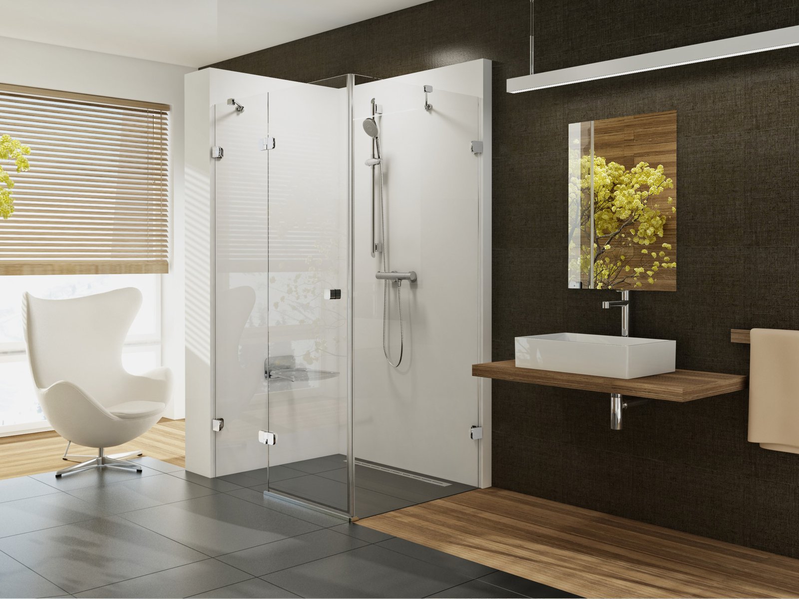 Ravak Brillant cabine de douche 120x90 cm rectangulaire chrome brillant/verre transparent 0ULG7A00Z1