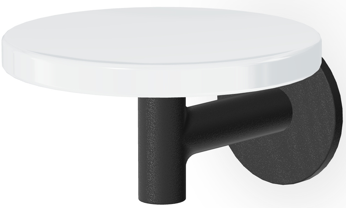 Zucchetti Pan porte-savon mural noir-blanc ZAC610.N1