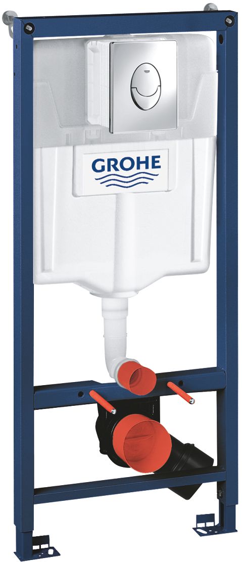 Grohe Rapid SL châssis encastré avec bouton de chasse d'eau pour cuvette suspendue 38721001