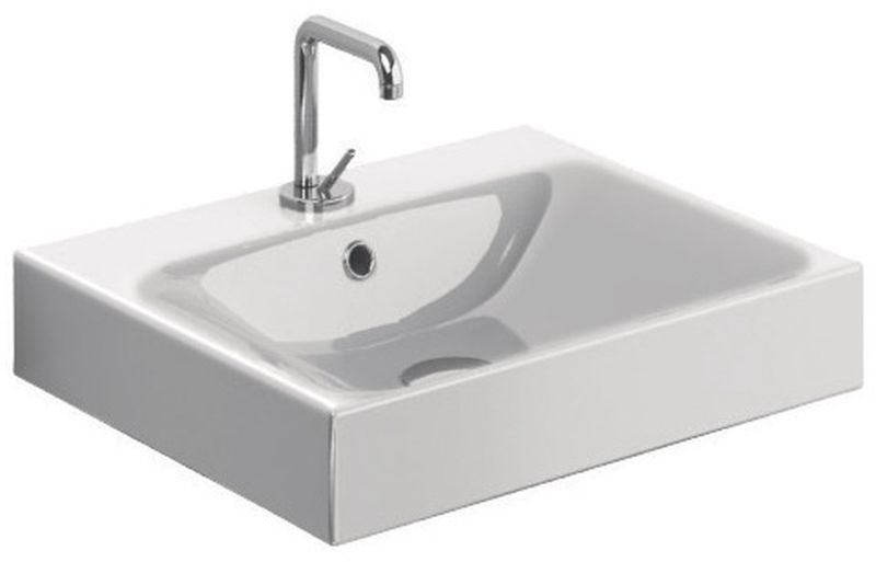 Kerasan Cento lavabo 50x45 cm rectangulaire classique-à poser blanc 353001