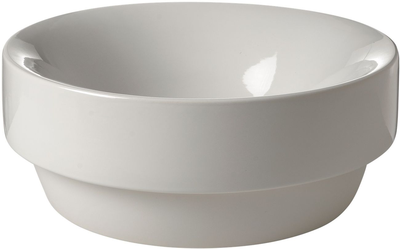 Kerasan Cento lavabo 35x35 cm ronde encastrée blanc brillant 355801