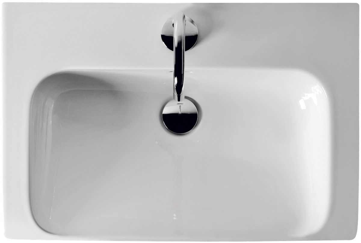 Kerasan Agua Libre lavabo 60x40 cm encastrée noir 341131