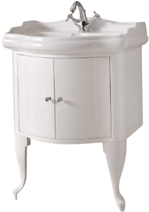 Kerasan Retro armoire 58.5x52x77 cm sous-lavabo sur pied blanc 7361K5