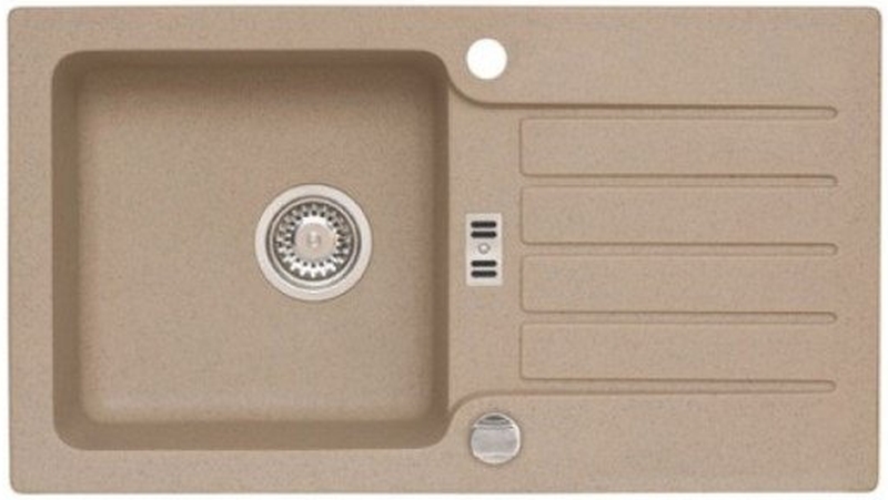 Alveus Galapagos évier en granit 77x43 cm beige 1513055