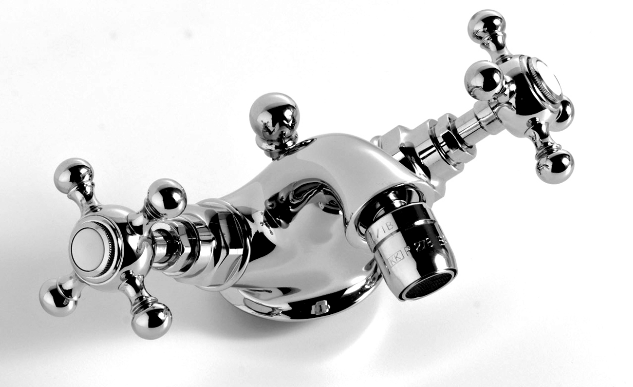 Kerasan Retro mitigeur de bidet sur pied chrome 739090