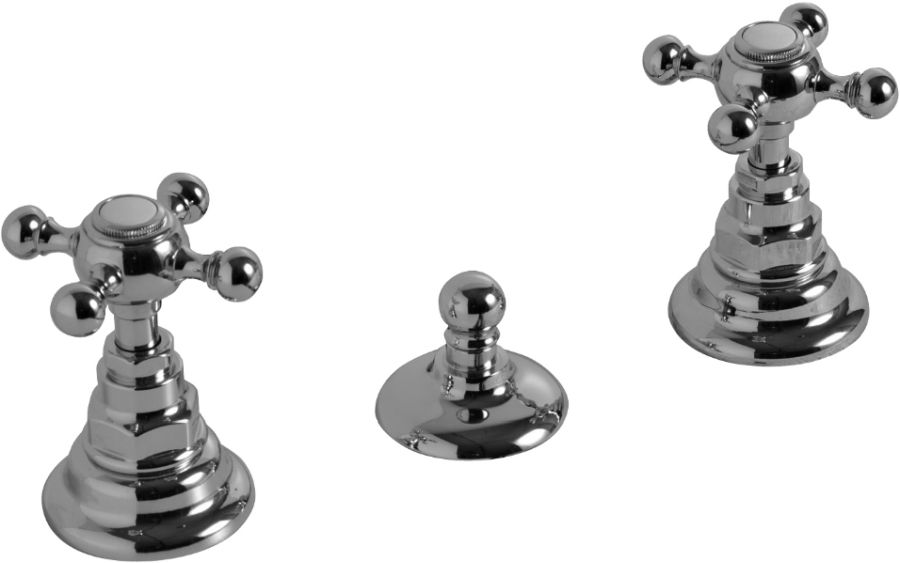 Kerasan Retro mitigeur de bidet sur pied chrome 739390