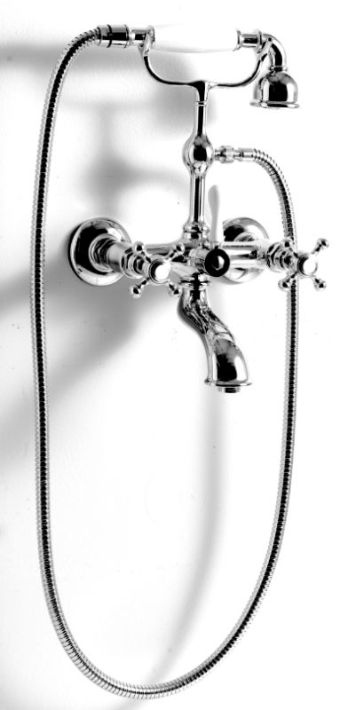 Kerasan Retro mitigeur bain-douche murale chrome 739490