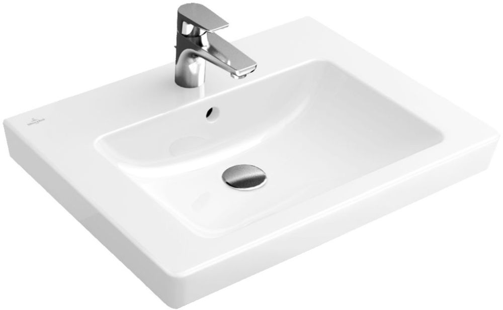 Villeroy & Boch Subway 2.0 lavabo 65x47 cm rectangulaire classique blanc 711365R1