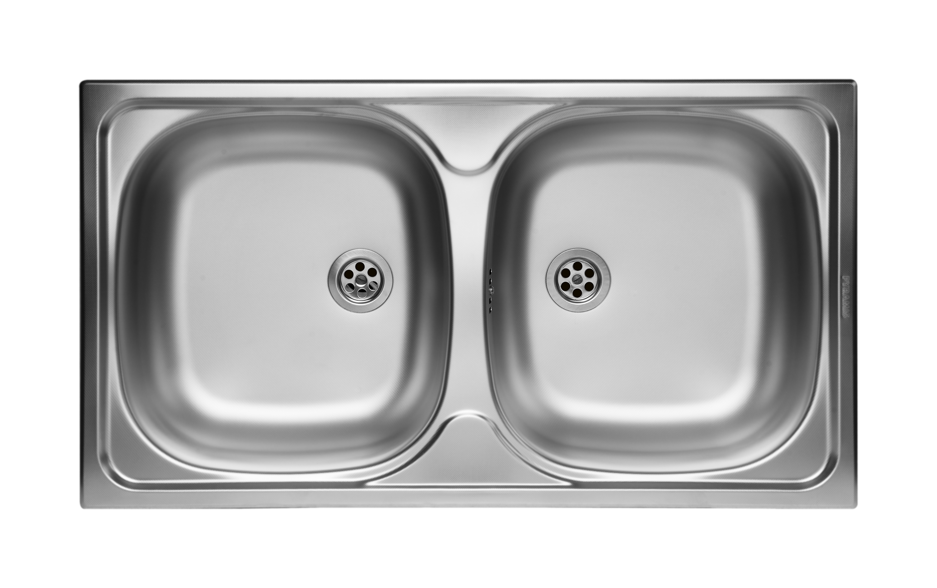 Pyramis Basic évier en acier inoxydable 78x43.5 cm 100125101