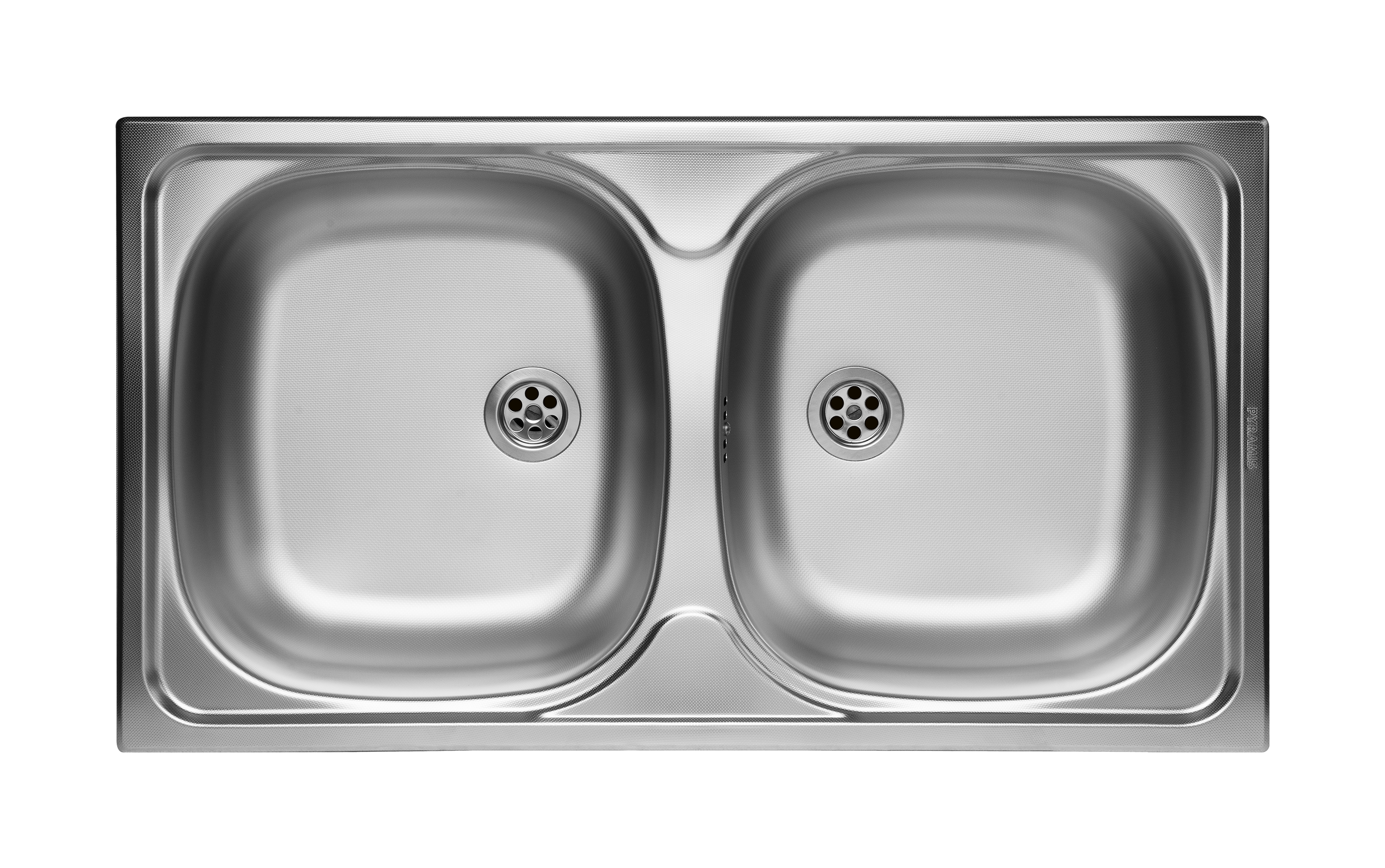 Pyramis Basic évier en acier inoxydable 78x43.5 cm 100138501