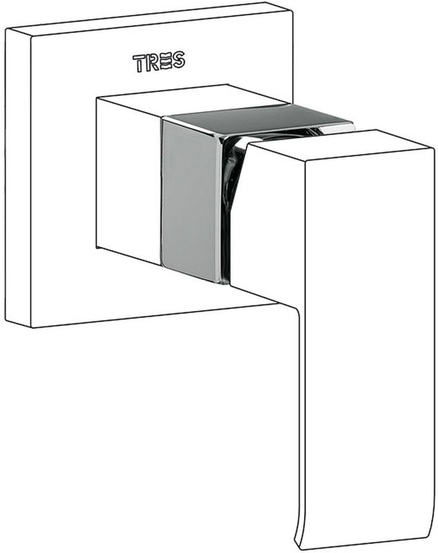 Tres Cuadro-Tres rallonge pour robinetterie 1.06.177.10