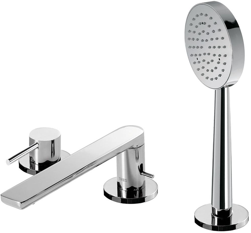 Tres Alplus mitigeur bain-douche pour baignoire chrome 203.161.01