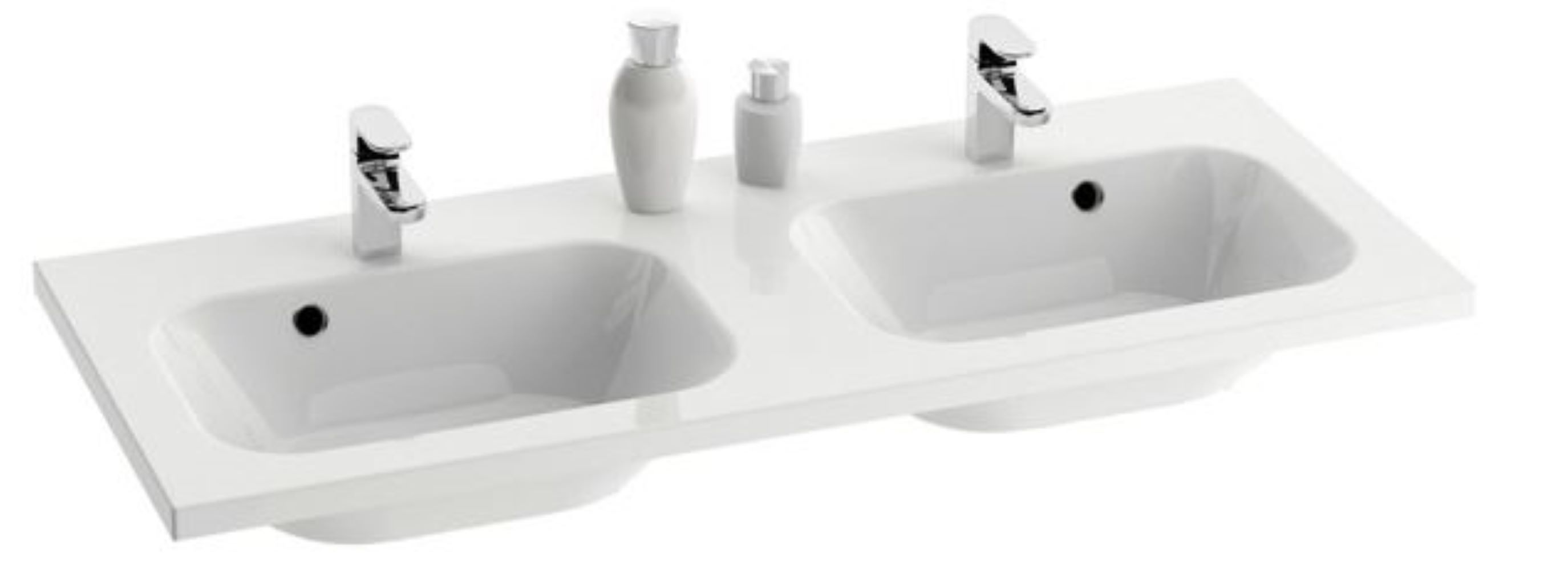 Ravak Chrome lavabo 120x49 cm rectangulaire de meuble blanc XJG01112000