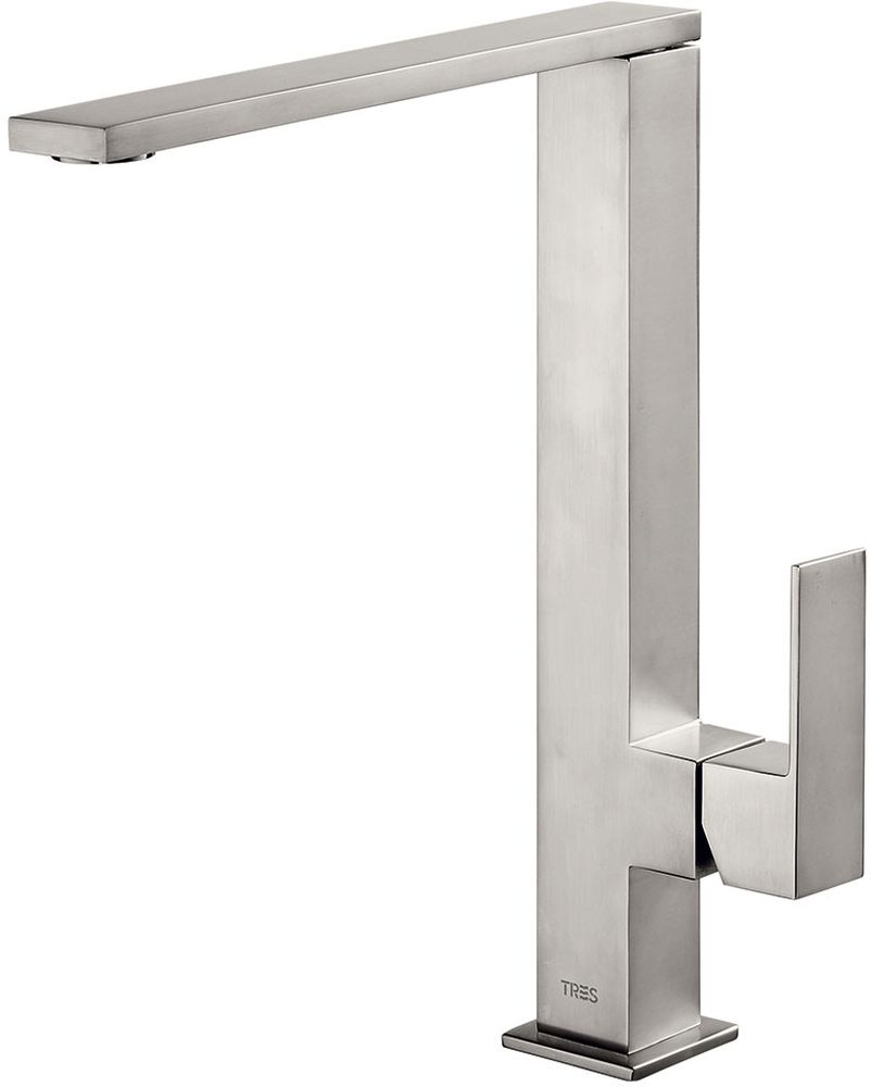 Tres Cuadro-Tres mitigeur de cuisine sur pied acier inoxydable 5.06.486.03