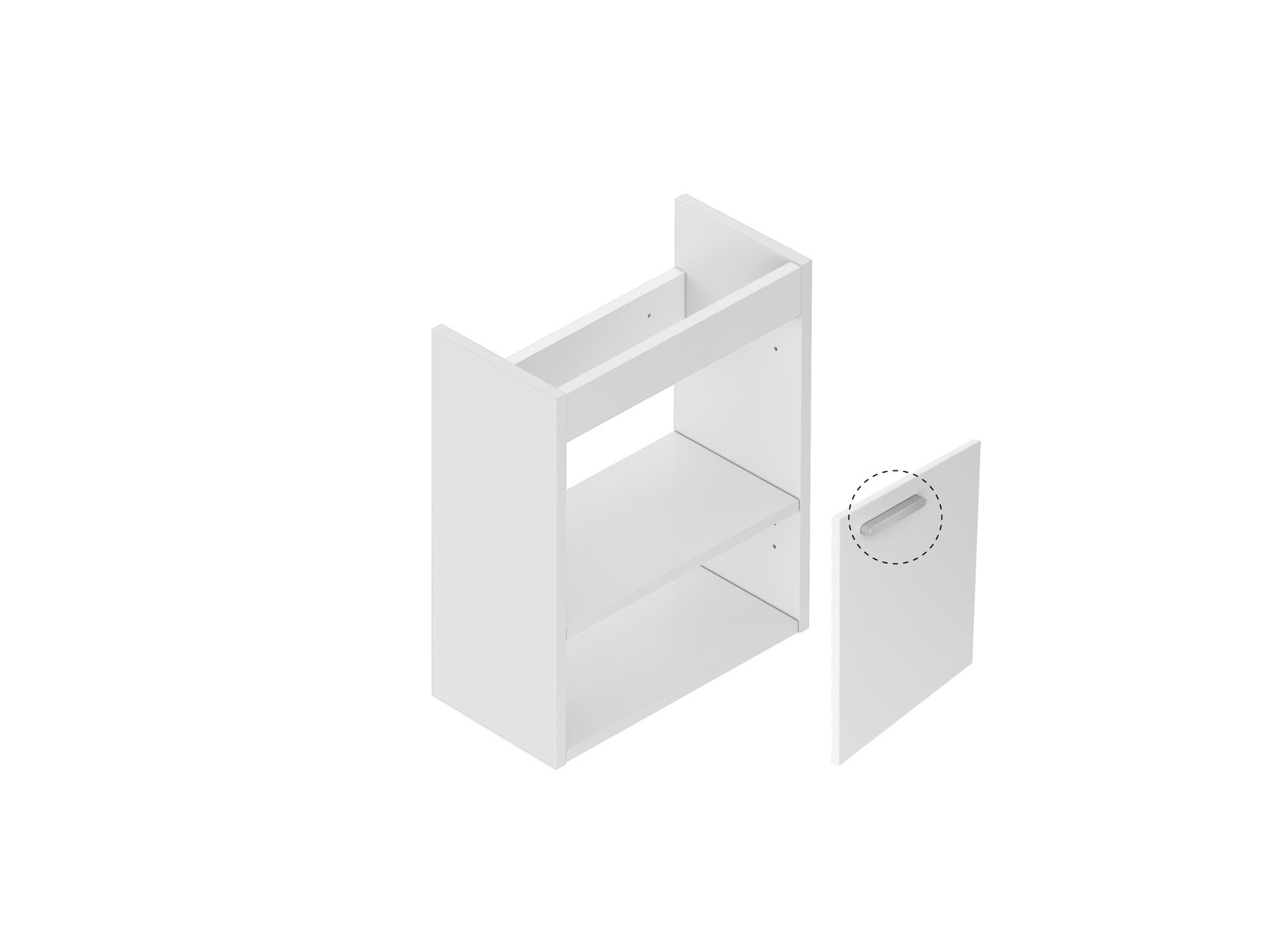 Ravak Chrome corps de meuble 40x22x50 cm sous-lavabo suspendu blanc X000000538