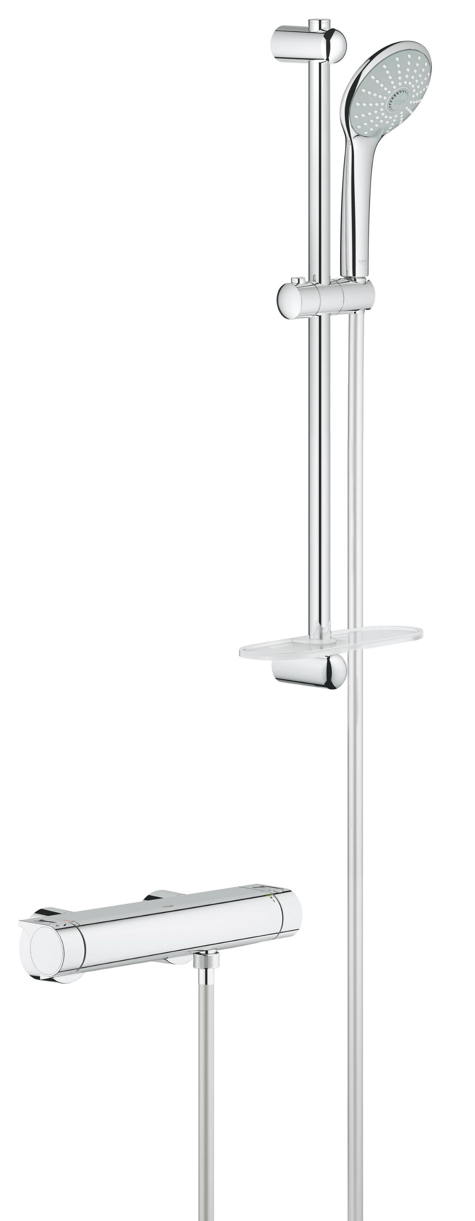 Grohe Grohtherm 2000 mitigeur de douche murale oui chrome 34195001