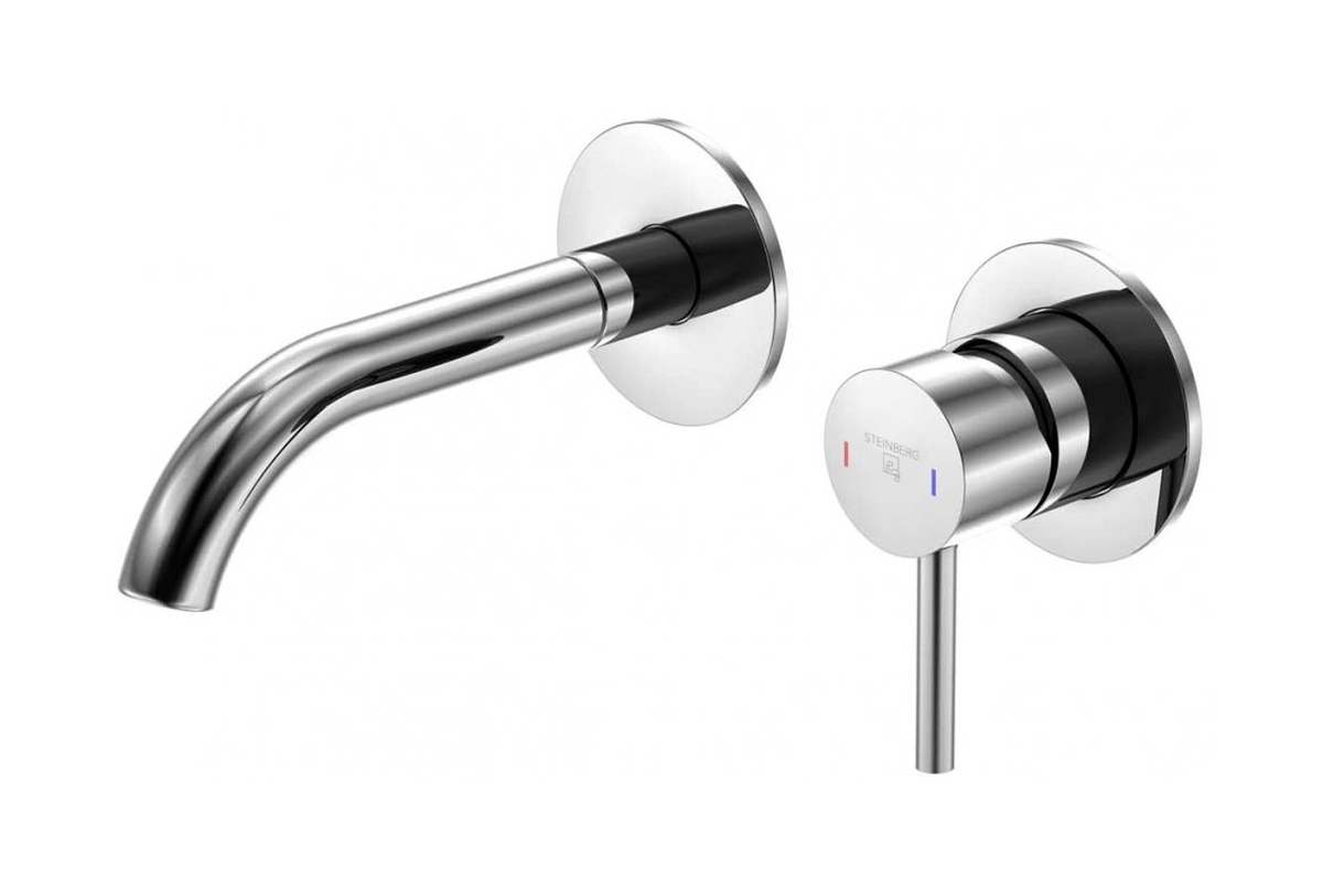 Steinberg 100 mitigeur de lavabo encastrée chrome 1001801