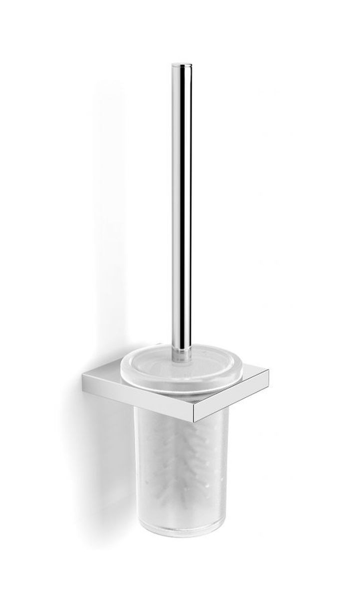 Stella New York brosse wc à visser chrome-verre 05.430