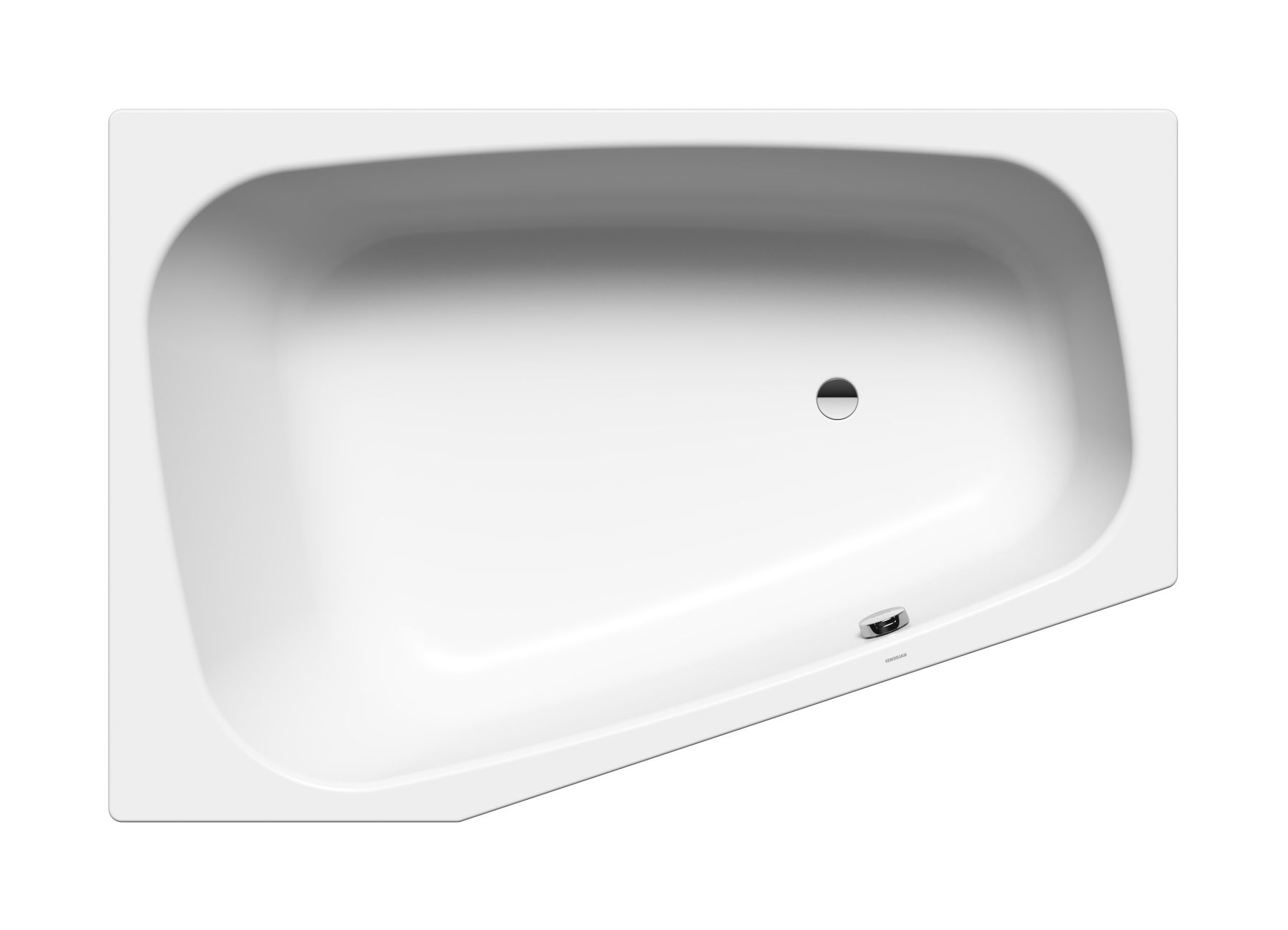 Kaldewei Plaza Duo baignoire d’angle 180x120 cm côté gauche blanc 237200013001