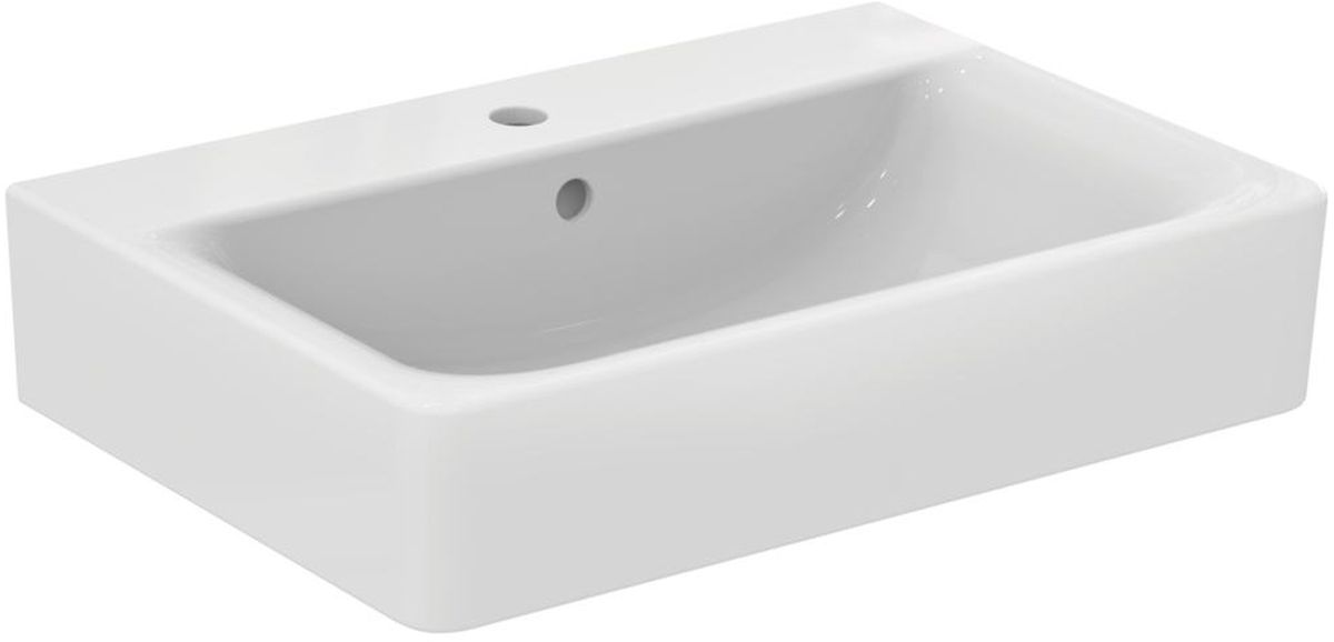 Ideal Standard Connect lavabo 65x46 cm rectangulaire classique-de meuble blanc E773001