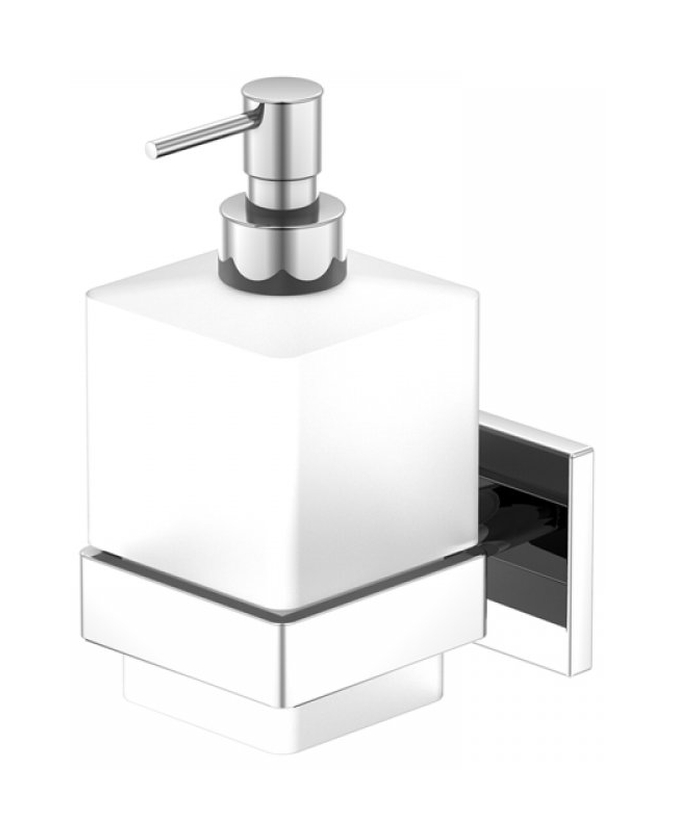 Steinberg 450 distributeur de savon ml chrome-blanc-verre 4508000