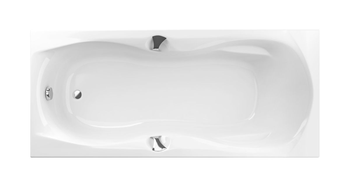 Excellent Canyon II baignoire rectangulaire 178.5x80 cm blanc WAEX.CNN18WHC