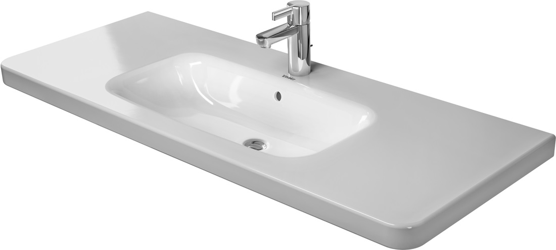 Duravit DuraStyle lavabo 120x48 cm rectangulaire classique-de meuble-avec plateau blanc 2320120000
