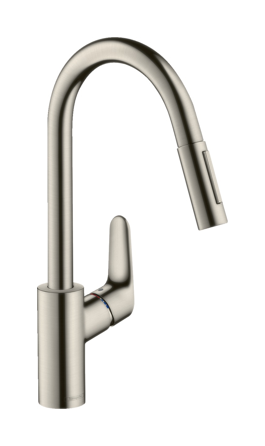 Hansgrohe Focus M41 mitigeur de cuisine sur pied acier inoxydable 31815800