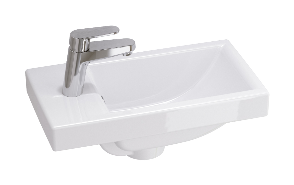Cersanit Como lavabo 40x22 cm rectangulaire de meuble blanc K32-001-BOX