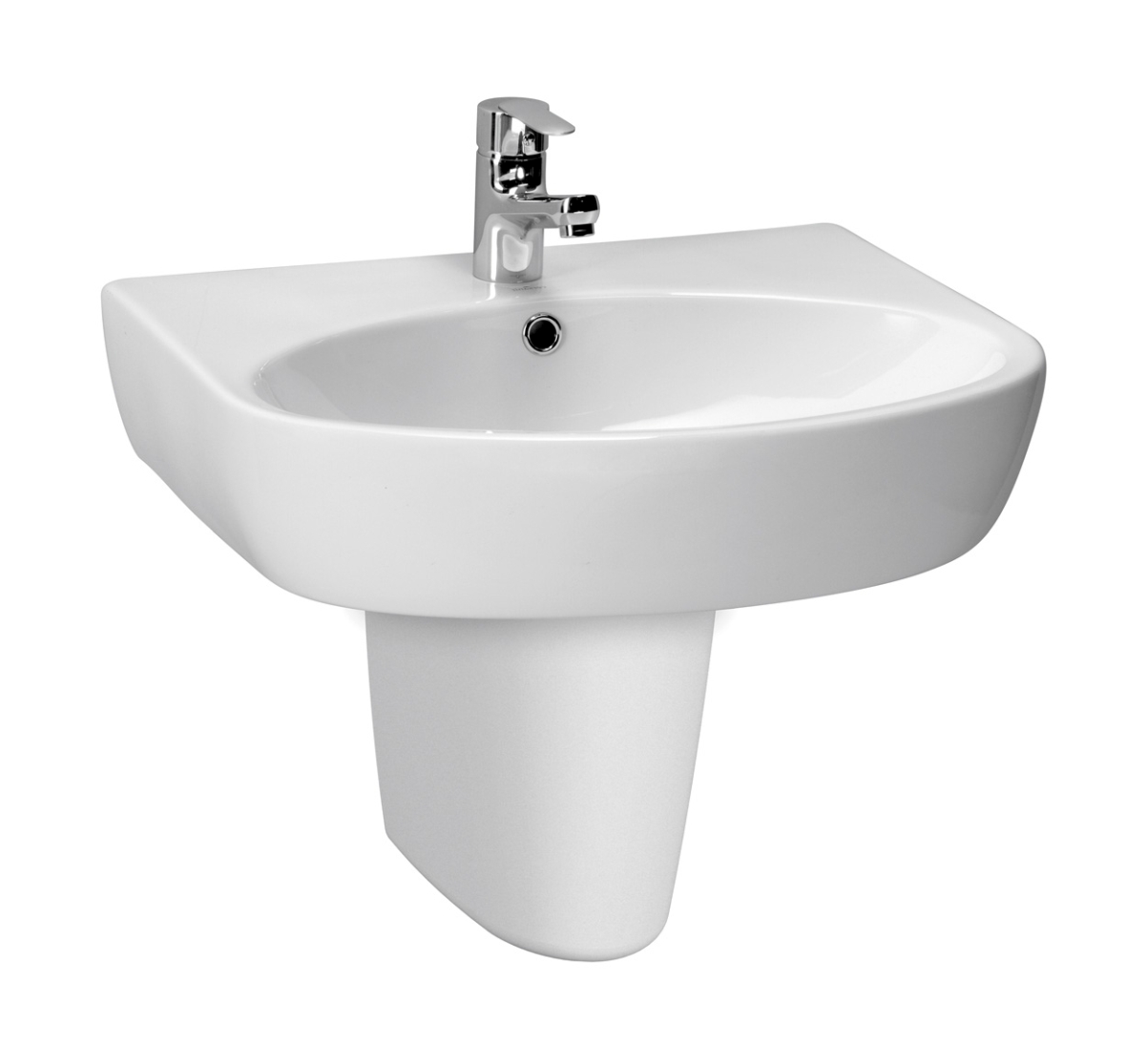 Cersanit Parva lavabo 60x46 cm semi-circulaire classique blanc K27-031