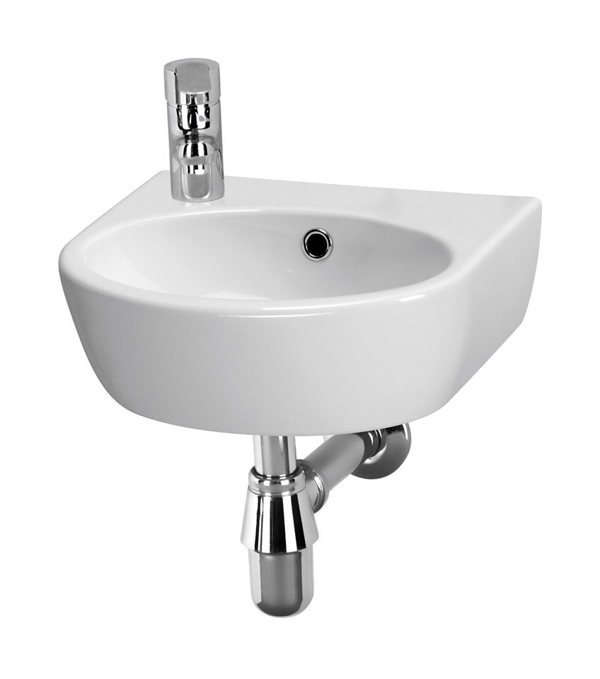 Cersanit Parva lavabo 40x32 cm semi-circulaire classique blanc K27-009-L