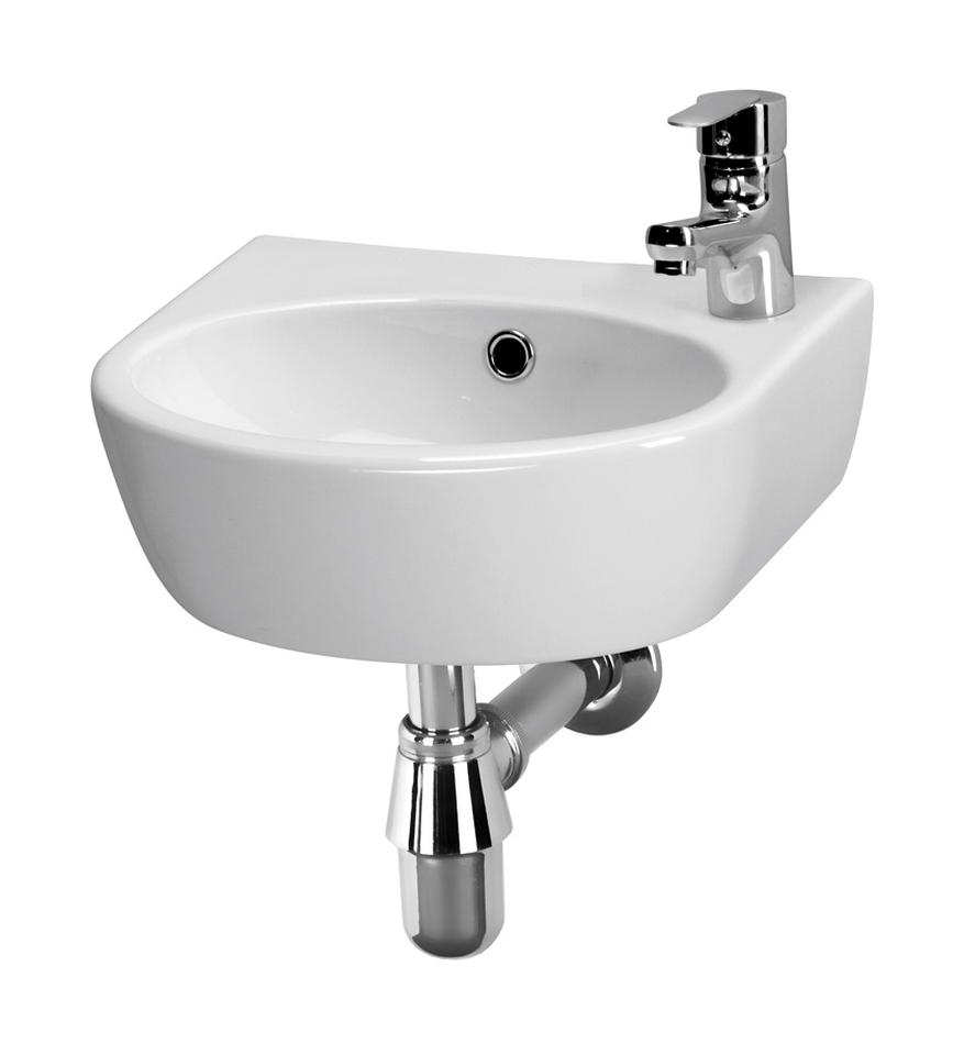 Cersanit Parva lavabo 40x32 cm semi-circulaire classique blanc K27-009-P