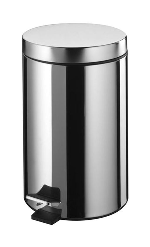 BISK Masterline poubelle 5 l chrome-noir 00283