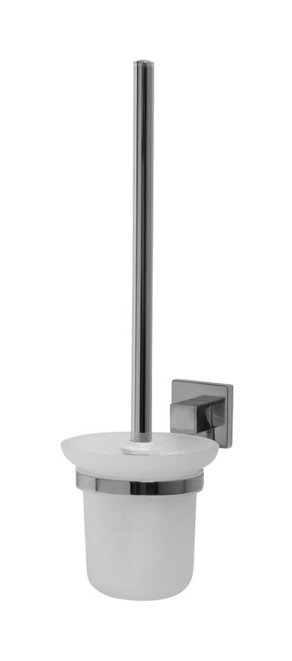 BISK Arktic brosse wc adhésif chrome-verre 01475