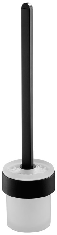 BISK Futura black brosse wc à visser verre-noir 02958