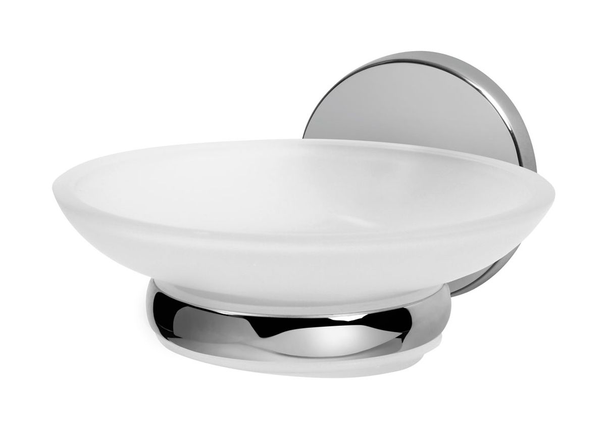 BISK Chroma porte-savon mural chrome-blanc 01428