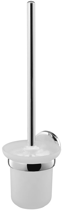 BISK Sensation brosse wc adhésif chrome-verre 03094